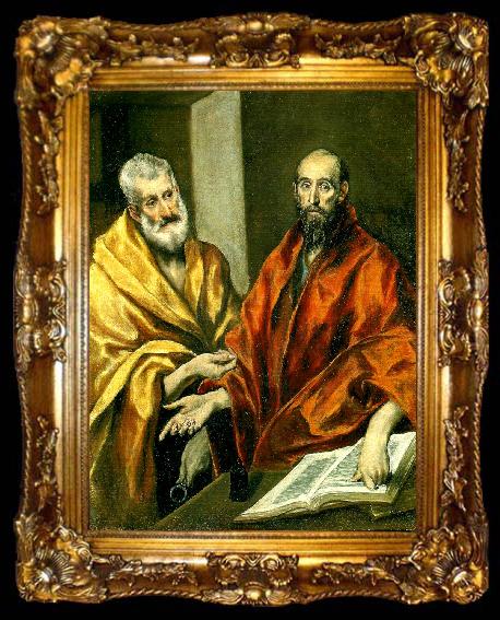 framed  El Greco apostlarna petrus och paulus, ta009-2